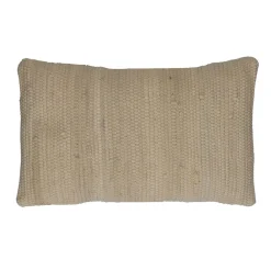 Pomax Coussins-EVORA - coussin - coton recyclé - L 50 x W 30 cm - amande