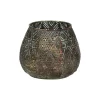 Pomax Photophores / T-lights-FABIAN - photophore - métal / verre - DIA 13 x H 10,5 cm - bronze