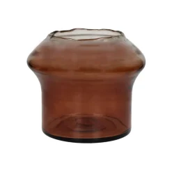 Pomax Vases-FAMIGLIA - vase - verre - DIA 25 x H 20 cm - ambre