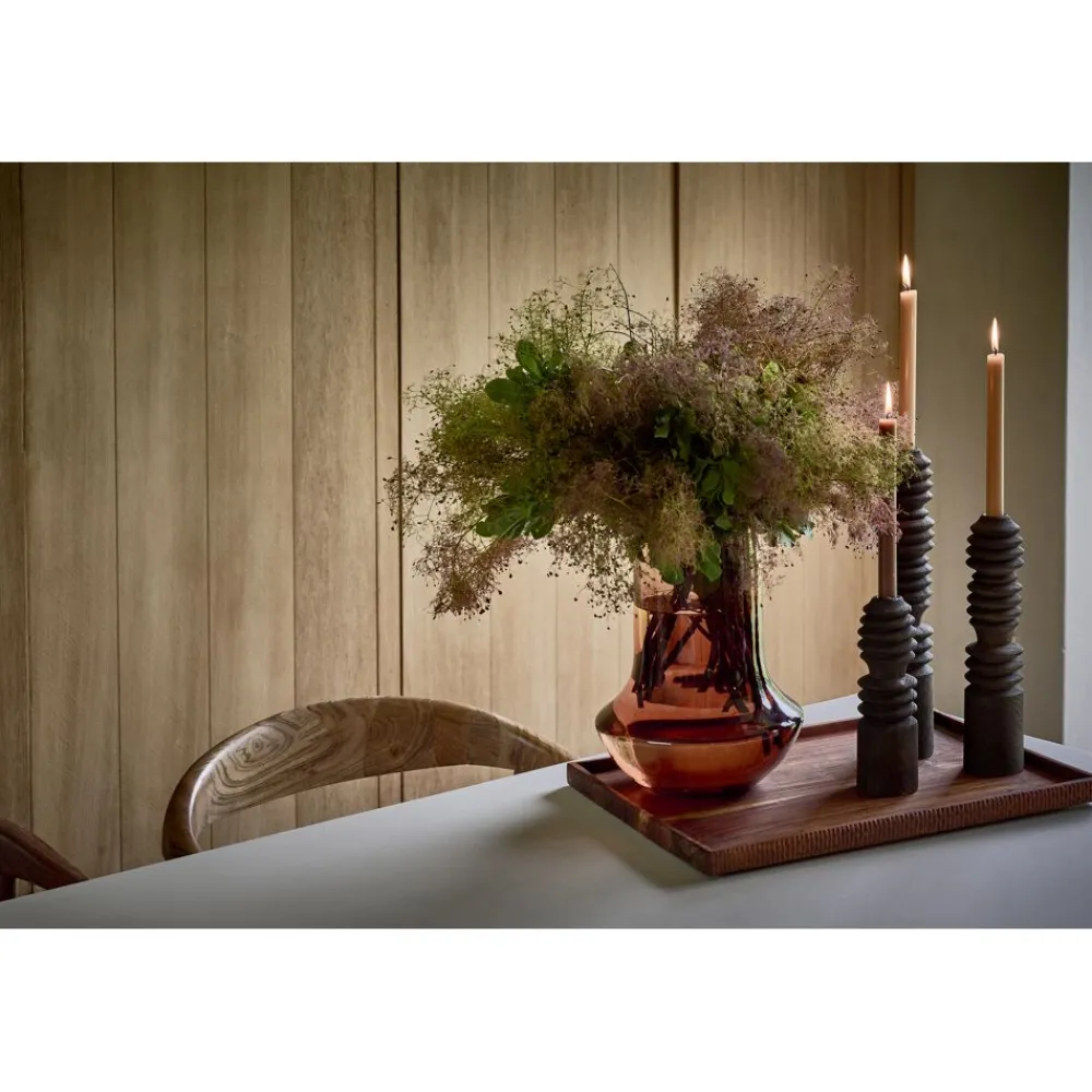 Pomax Vases-FAMIGLIA - vase - verre - DIA 23 x H 30 cm - ambre