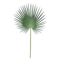 Pomax Plantes-FANPALM - feuille artificielle - synthétique / métal - H 121 cm - vert