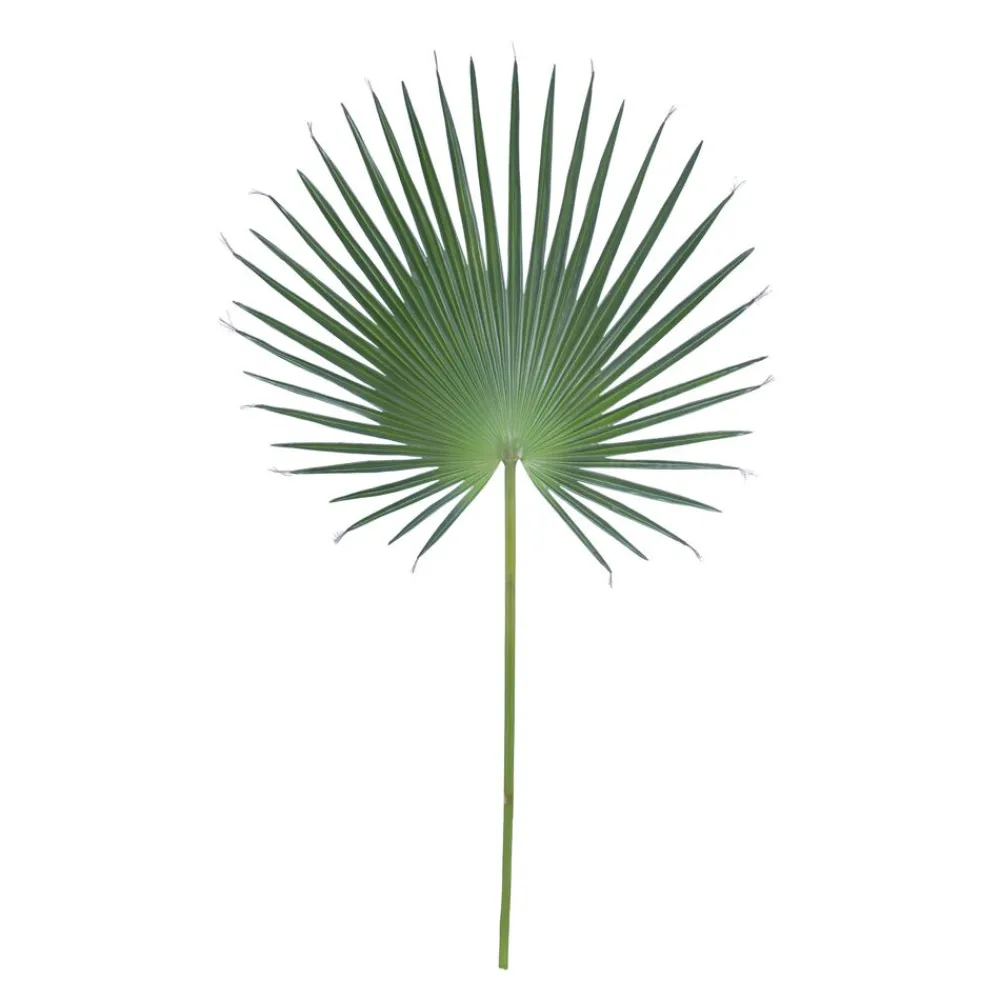 Pomax Plantes-FANPALM - feuille artificielle - synthétique / métal - H 121 cm - vert