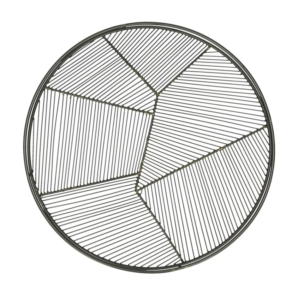 Pomax Bols & Paniers-FINESSE - plateau - métal - DIA 40 x H 3 cm - nickel