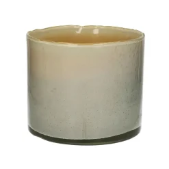Pomax Bougies-FIRENZE - bougie 9 mèches - cire de paraffine / verre - DIA 23 x H 20 cm - beige