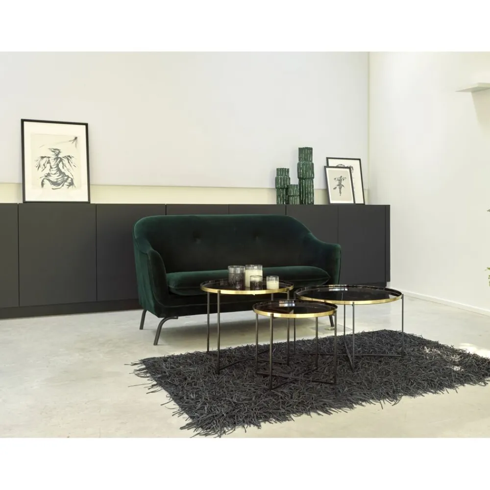 Pomax Concepts Modulaires-FLEX - pieds M - métal - L 57 x W 57 x H 48 cm - noir