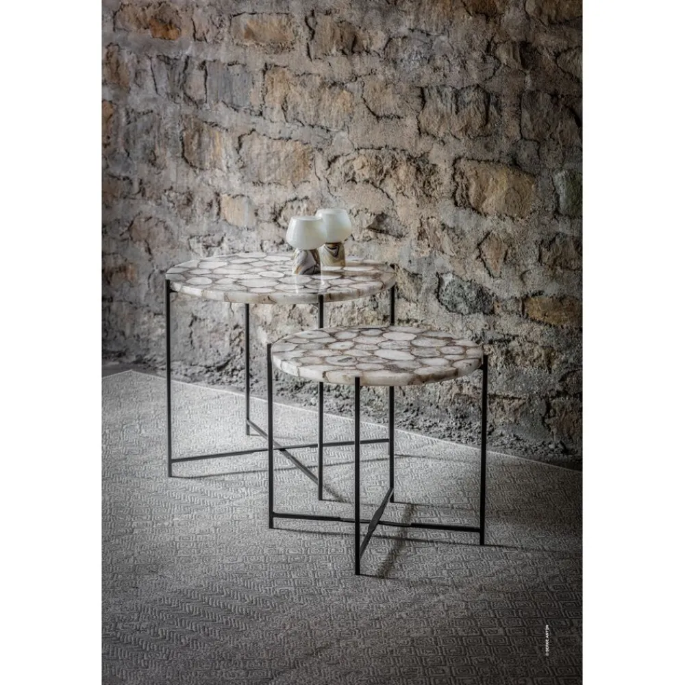 Pomax Concepts Modulaires-FLEX - pieds M - métal - L 57 x W 57 x H 48 cm - noir