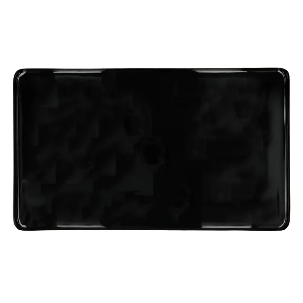 Pomax Concepts Modulaires-FLEX - plateau L - email - métal - L 58 x W 33 x H 2 cm - noir