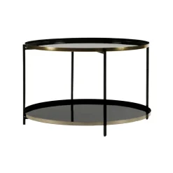 Pomax Concepts Modulaires-FLEX - plateau L - email - métal - DIA 65,5 x H 2 cm - noir