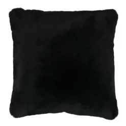 Pomax Coussins-FLUF - coussin - acrylique / polyester - L 45 x W 45 cm - noir