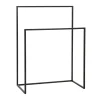 Pomax Étagères-FRITZ - porte-serviette - métal - L 60 x W 30 x H 80 cm - noir