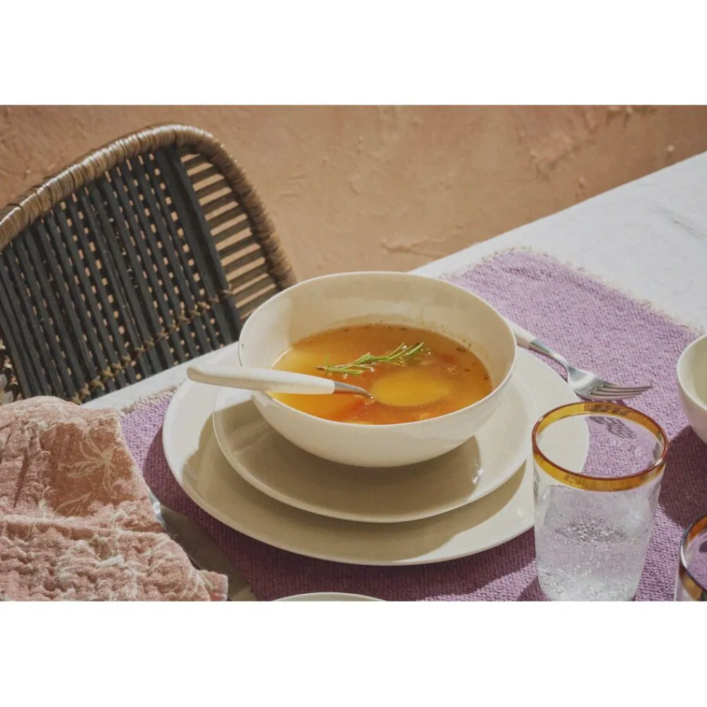 Pomax Linge De Table-FRIVOLE - set de table - coton / . - L 50 x W 35 cm - pourpre