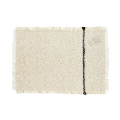 Pomax Linge De Table-FUSE - set de table - coton / viscose - L 48 x W 33 cm - blanc