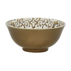 Pomax Vaisselle-GAZELLE - bol à soupe - porcelaine - DIA 15 x H 7 cm - bronze