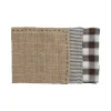 Pomax Linge De Table-GENOVA - set/3 serviettes - lin délavé - L 40 x W 40 cm - brun