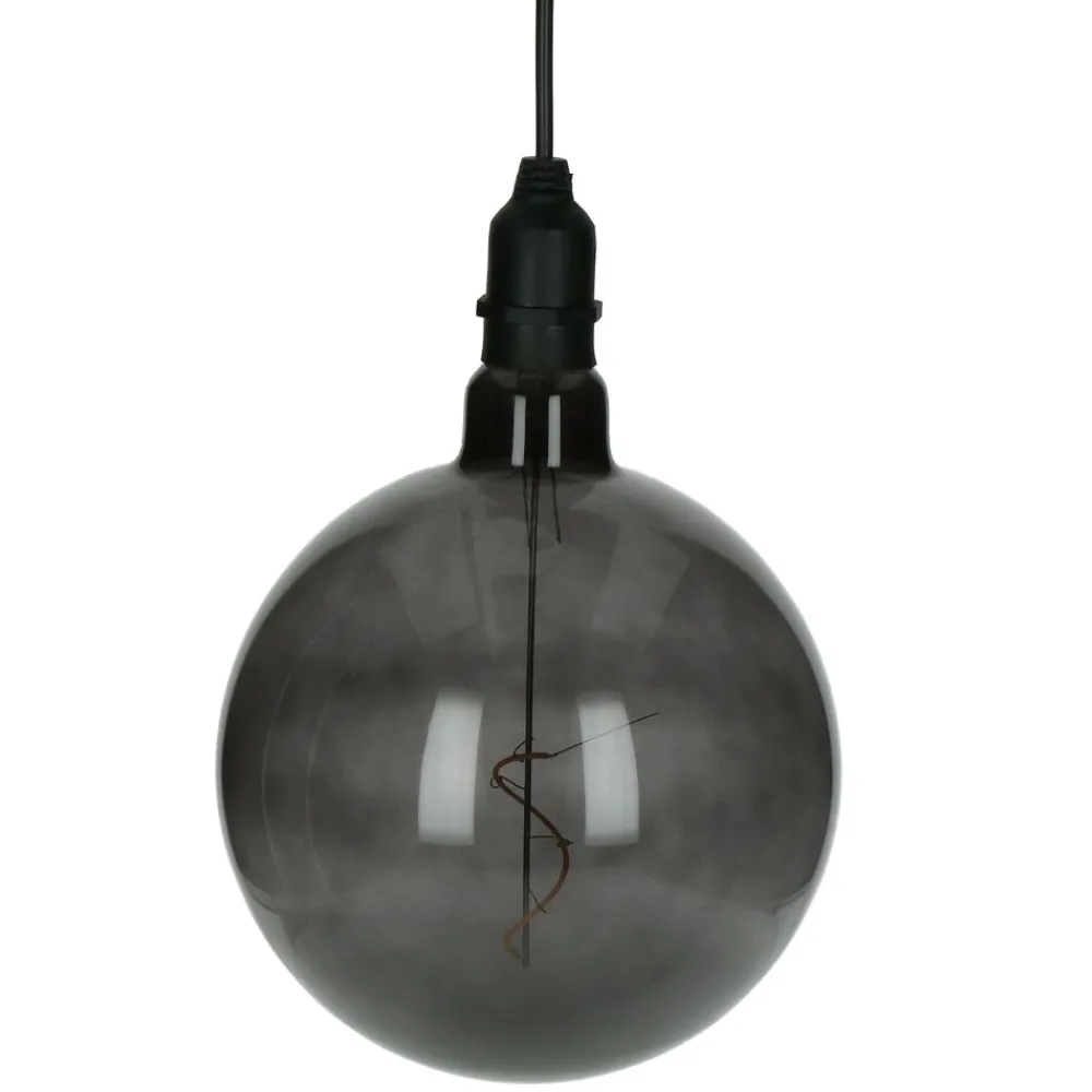Pomax Luminaires Extérieurs-GLOW - lampe d'extérieur - verre / synthétique - DIA 20 cm - fumé