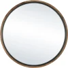 Pomax Miroirs-GRAMM - miroir - bois d'acacia - DIA 110 x W 4,5 cm - naturel/noir