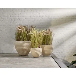 Pomax Plantes-GRASS - herbe artificielle - synthétique - DIA 11 x H 78 cm - beige