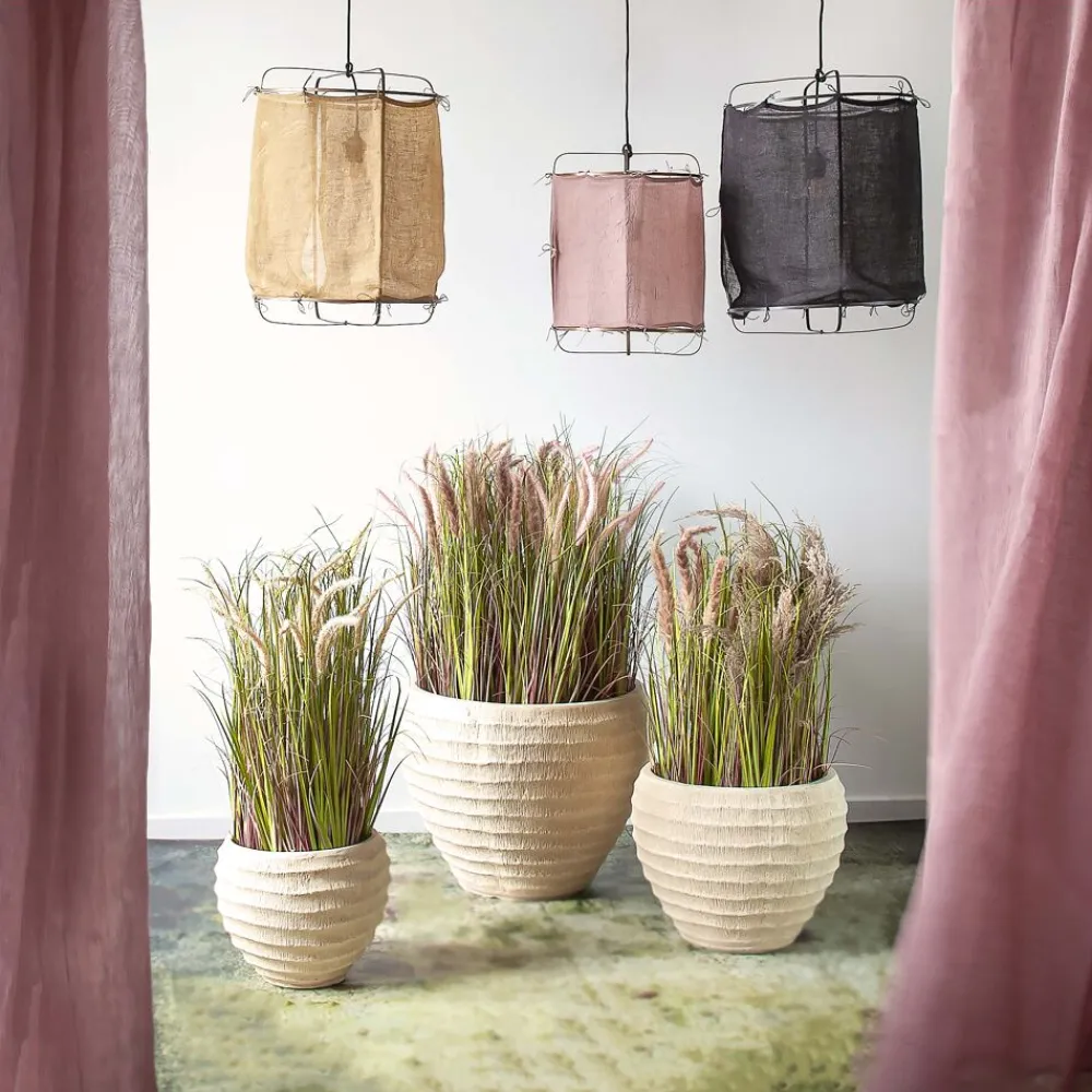 Pomax Plantes-GRASS - herbe artificielle - synthétique - DIA 11 x H 78 cm - brun