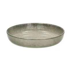 Pomax Vaisselle-HENRI - bol à pâtes - grès - DIA 23,5 x H 4,4 cm - gruau