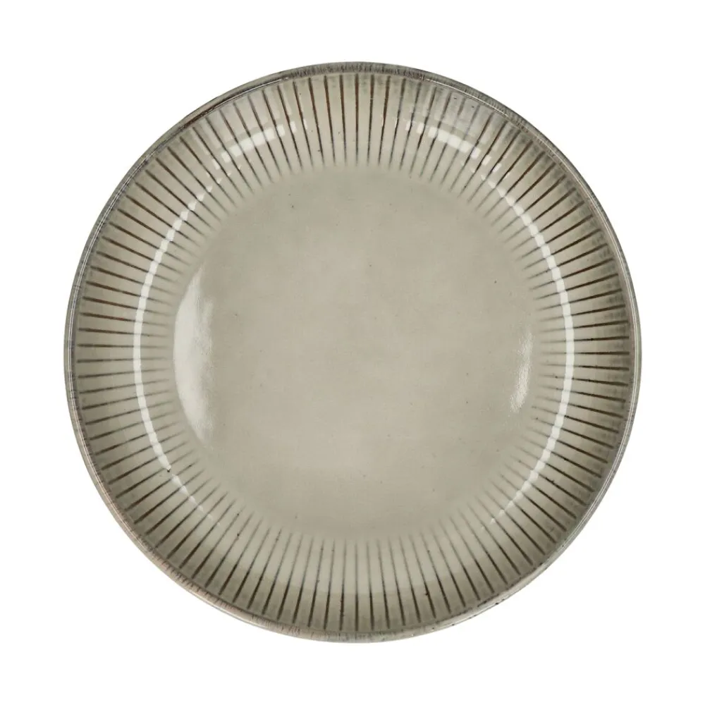 Pomax Vaisselle-HENRI - bol à pâtes - grès - DIA 23,5 x H 4,4 cm - gruau