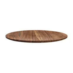 Pomax Saladiers / Plats À Servir-HOMMAGE - assiette - bois d'acacia - DIA 35 x H 2 cm - noyer