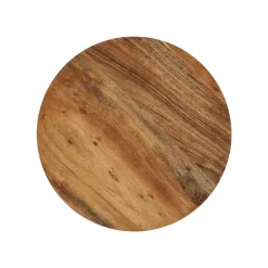 Pomax Saladiers / Plats À Servir-HOMMAGE - assiette - bois d'acacia - DIA 30 x H 2 cm - noyer