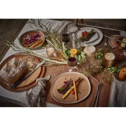 Pomax Saladiers / Plats À Servir-HOMMAGE - assiette - bois d'acacia - DIA 35 x H 2 cm - noyer