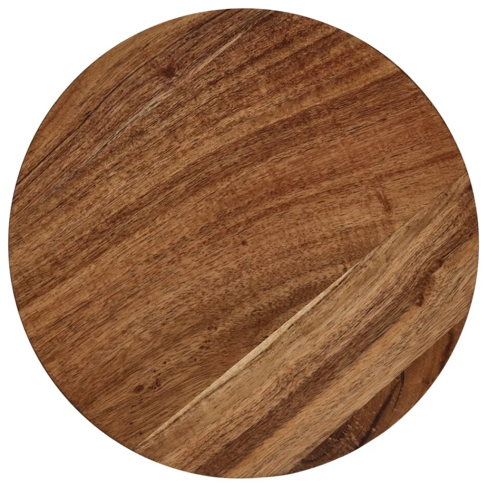 Pomax Saladiers / Plats À Servir-HOMMAGE - bois d'acacia - DIA 27 x W 1,5 cm - noyer