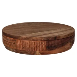 Pomax Saladiers / Plats À Servir-HOMMAGE - bois d'acacia - DIA 27 x W 1,5 cm - noyer