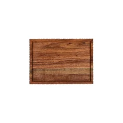 Pomax Plateaux-HOMMAGE - plateau - bois d'acacia - L 28 x W 20 x H 2,5 cm - noyer