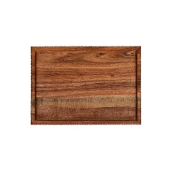 Pomax Plateaux-HOMMAGE - plateau - bois d'acacia - L 34 x W 26 x H 2,5 cm - noyer