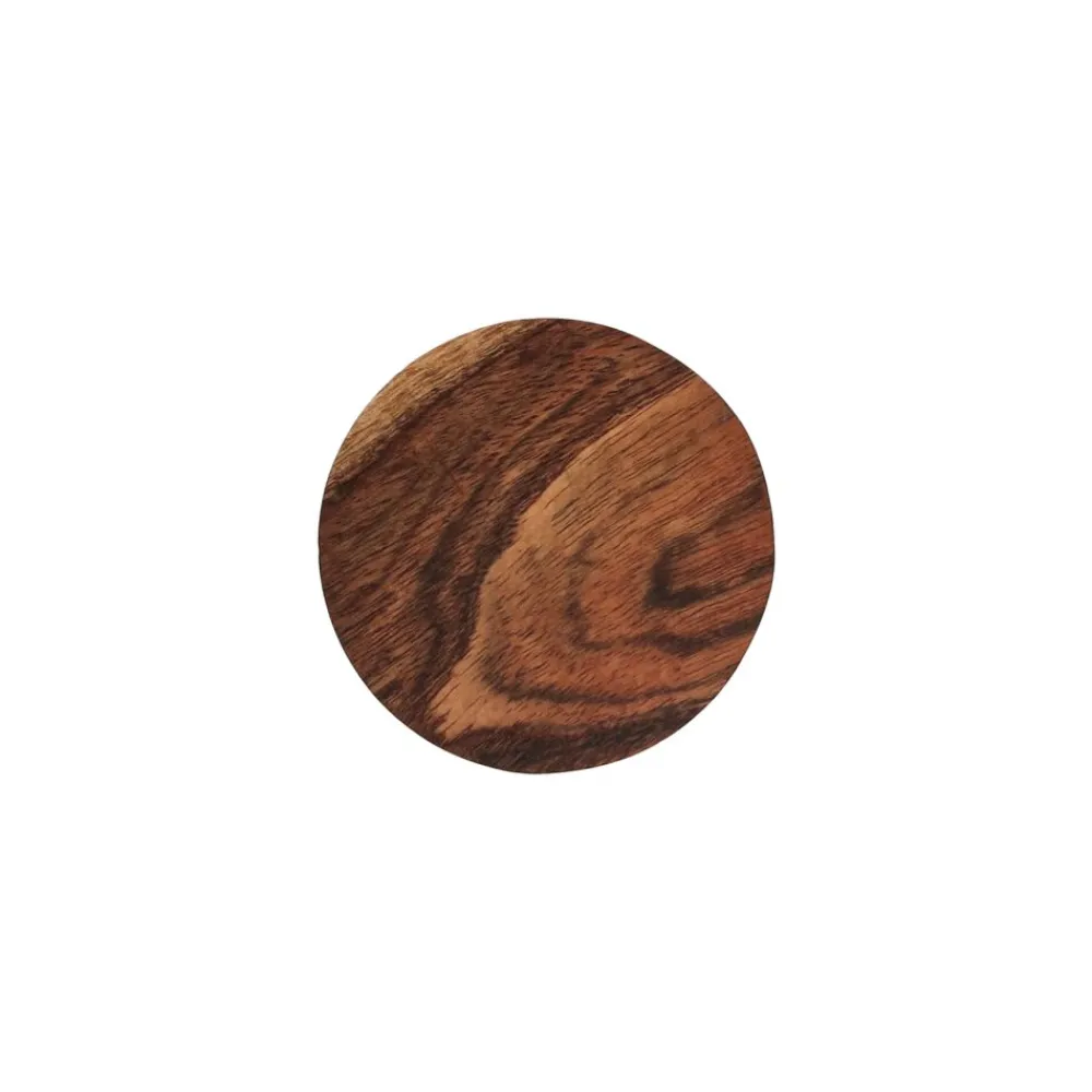 Pomax Accessoires-HOMMAGE - sous-verre - bois d'acacia - DIA 10 x H 1 cm - noyer