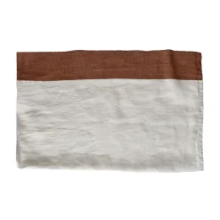 Pomax Linge De Table-INDIAN SUMMER - nappe - lin - L 350 x W 170 cm - rouille