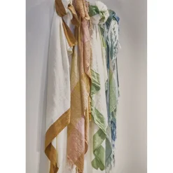 Pomax Linge De Table-INDIAN SUMMER - nappe - lin - L 250 x W 170 cm - vert
