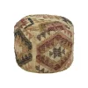 Pomax Coussins De Sol | Coussins-ISIS - coussin de sol - coton / chanvre - DIA 50 x H 35 cm - multicolore