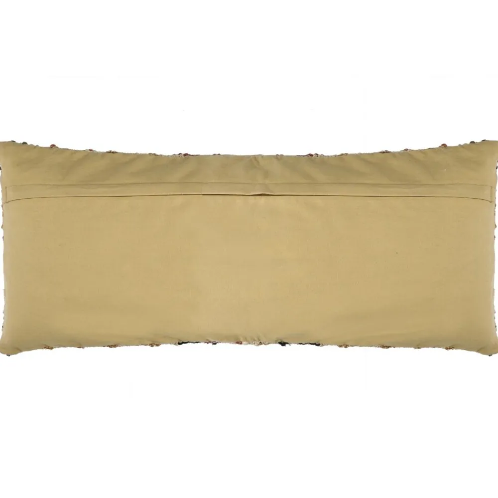 Pomax Coussins-ISIS - coussin lombaire - coton / chanvre - L 80 x W 35 cm - multicolore