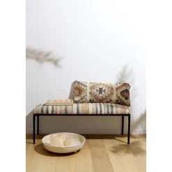 Pomax Coussins-ISIS - coussin lombaire - coton / chanvre - L 80 x W 35 cm - multicolore