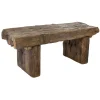 Pomax Bancs-JASON - banc de dormeur - bois récupéré - L 116 x W 42 x H 50 cm - brun