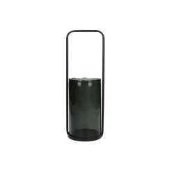Pomax Photophores / T-lights-JAZZ - cylindre - verre - DIA 10 x H 18 cm - fumé
