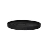 Pomax Chandeliers-JAZZ - dessous de bougie - bois de paulownia - DIA 28 x H 2,5 cm - noir