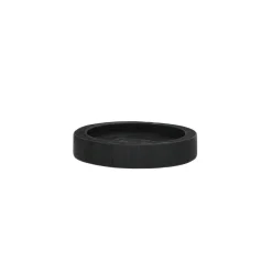 Pomax Chandeliers-JAZZ - dessous de bougie - bois de paulownia - DIA 13 x H 2,5 cm - noir