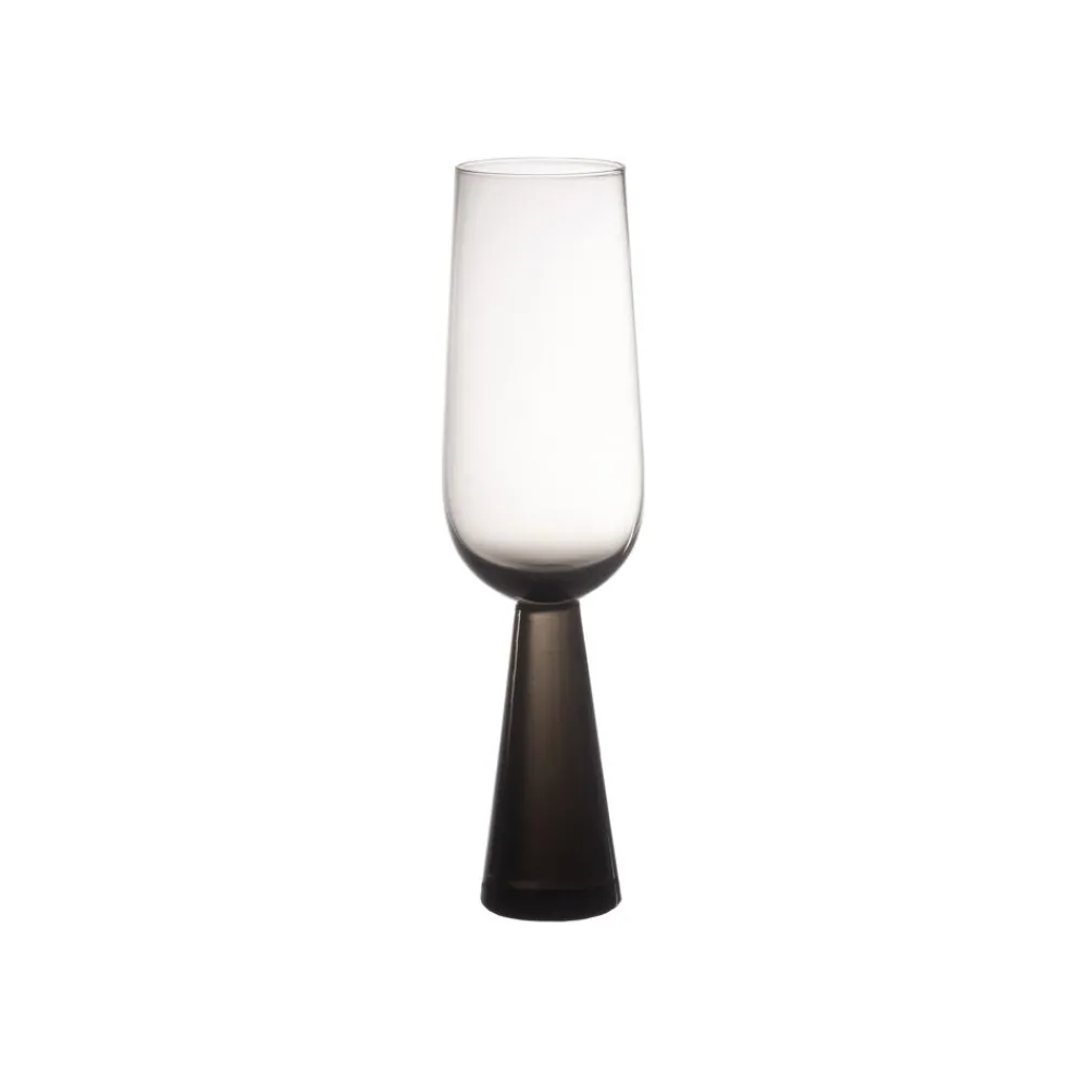 Pomax Verres-KEOPS - flûte à champagne - verre - DIA 6 x H 22,5 cm - fumé