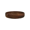 Pomax Saladiers / Plats À Servir-KERF - plat - bois d'acacia - bois de mangier - DIA 25 x H 5 cm - rouille