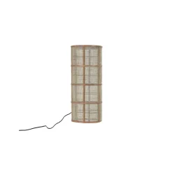 Pomax Lampadaires-KHONG - lampadaire - bambou / lin - DIA 25 x H 60 cm - naturel