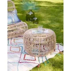 Pomax Tables Basses | Tables-KIM - table basse - rotin - DIA 60 x H 37 cm - naturel