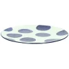 Pomax Vaisselle-KIMONO - assiette plat - céramique - bleu marine - DIA 28,3cm