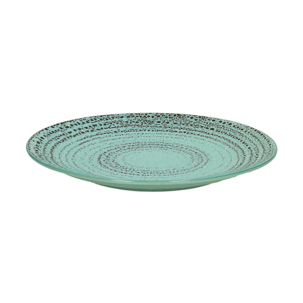 Pomax Vaisselle-KUSAMA - assiette à dessert - porcelaine - DIA 22 cm - aqua