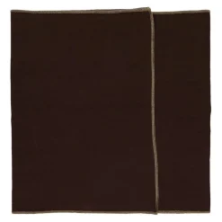 Pomax Linge De Table-LA FÊTE - set/2 chemins de table - lin / coton - L 140 x W 40 cm - brun