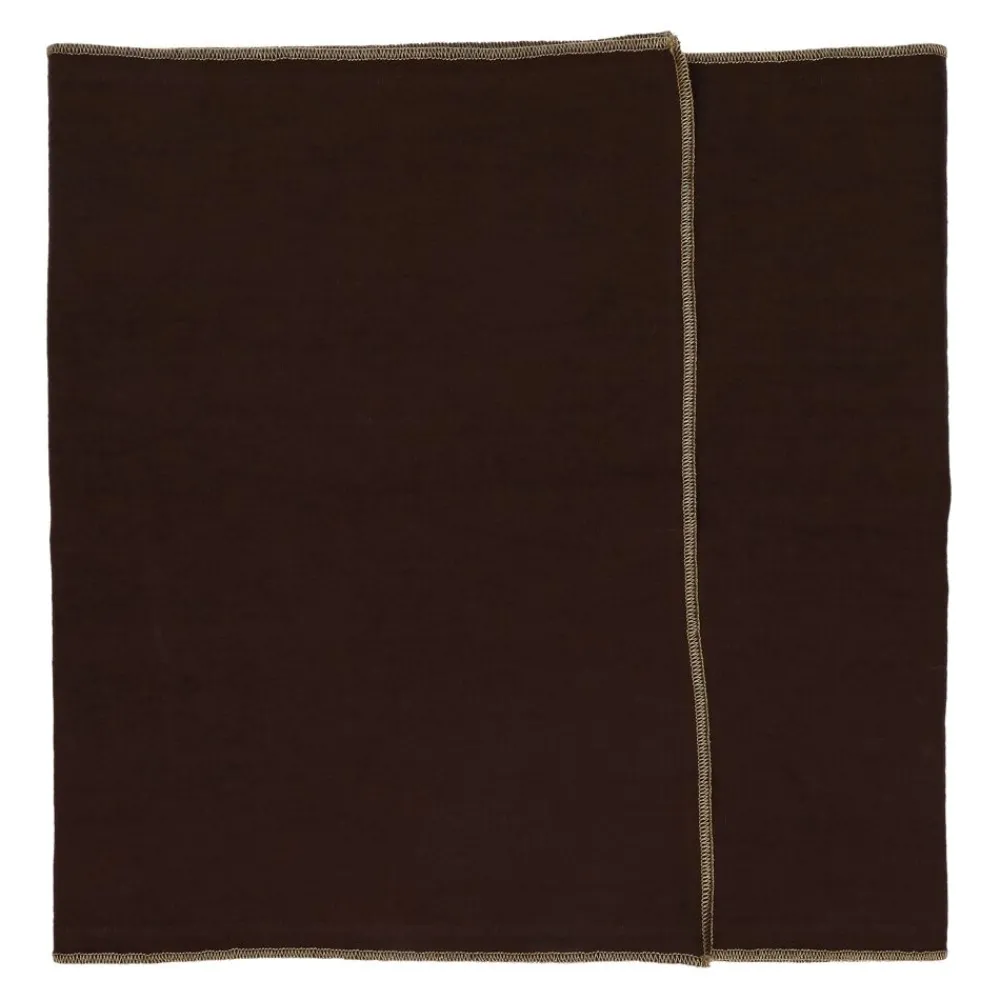 Pomax Linge De Table-LA FÊTE - set/2 chemins de table - lin / coton - L 140 x W 40 cm - brun