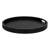 Pomax Concepts Modulaires-LAUREL - dessus de table / plateau - bois de mangier - DIA 55 x H 4 cm - noir
